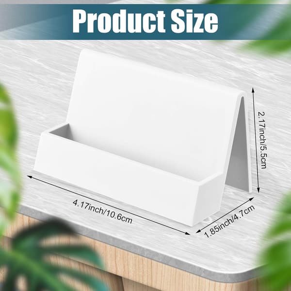 (Hvit, Rosa) 2 Stykker Visittkort Holder for Skrivebord Moderne Plast