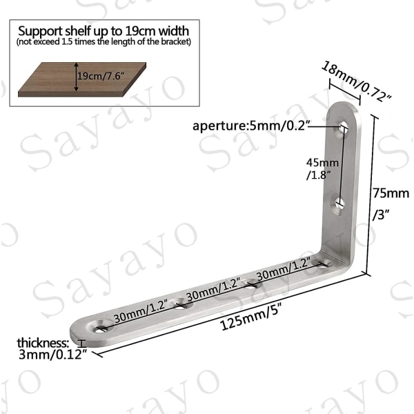 Shelf Bracket L Brackets Wall Brackets for Wood Shelves Heavy Du