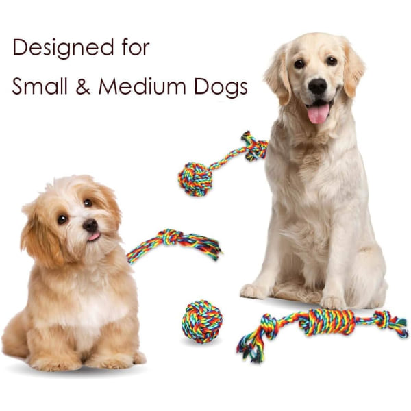 Hundeleke, tauhundeleke, tyggeleke, interaktiv hundeleke, for Small/M