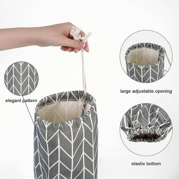Plastpåshållare för matkassar Stor plastpåseorganisatör