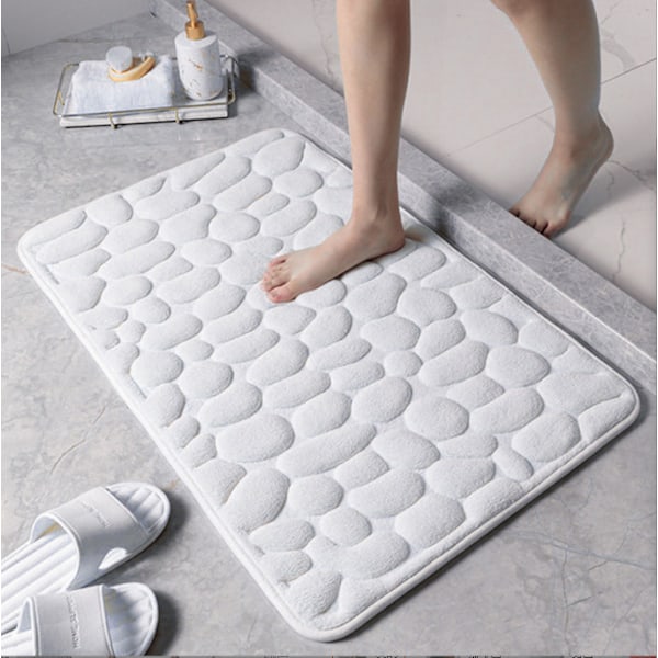One Piece Tummanpunainen Flanelli Koti Kivinen Lattiamatto 40x60cm Absorbe