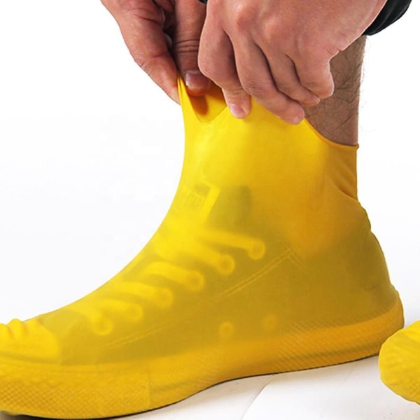 Antislip Latex-skoöverdrag återanvändbara vattentäta regnstövlar