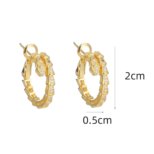 Europæisk og amerikansk øre serpentine zircon metal vind desig