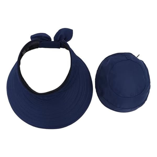 Dame Solhat Bred Stor Skygge Hat Kasket Sommer Strandhat (sort)