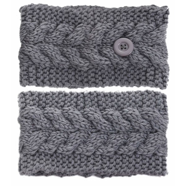 4-delt kvinners strikket pannebånd Varmt om vinteren vridd hode