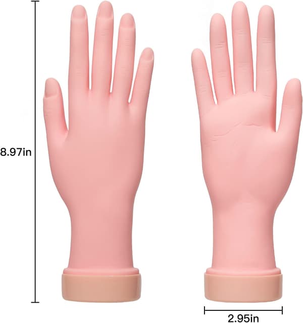 Nagelträningshand, nagelkonstträningshand flexibel rörlig