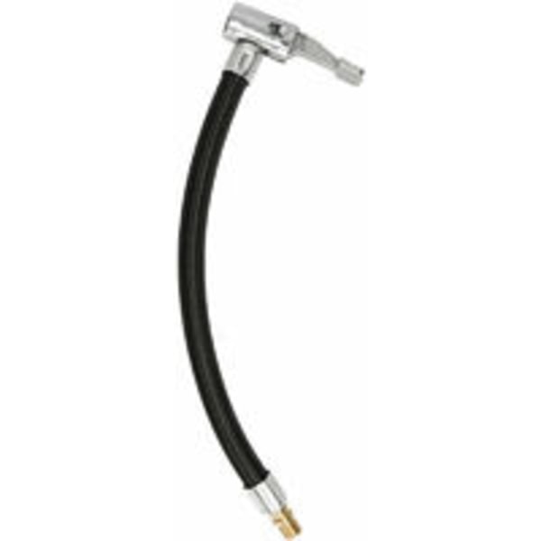 Sykkel motorsykkel bil dekk luft inflator slange oppblåsbar slange slange dekkventil tilkoblingsslange tilkobling luftchuck inflator kompressor pumpe forlengelsesslange adapter, modell: Svart 20cm ikke-deflatert