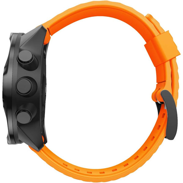 Orange silikone erstatningsrem til suunto 7/9/9 baro/Spartan