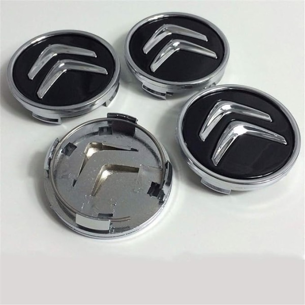 4 stk 60 mm centernavkapsler Hjulfælgdæksel Emblem Logo til Citroen