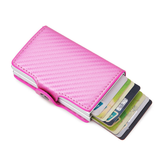 Rosa farge Original mini lommebok med pengeklemme - Slim lommebok -