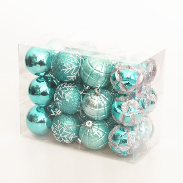 24 Christmas ball festival supplies painted ball shaped ball