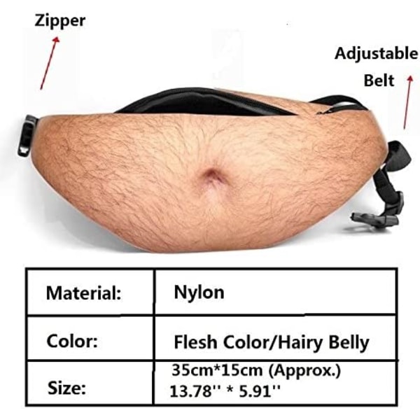 Beer Belly Pouch - Pappa Funny Bag Fanny Pack Multifunksjonell