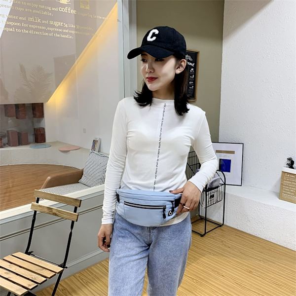 Fanny Pack Midjeväska för Män & Kvinnor Justerbart Bälte Höft Bum Bag F