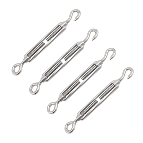 Kabelstrammer, M4 Strammeskruer, Kabelstrammer i rustfritt stål, 4 stk Stål Kabelstrammer, Kabelstrammer, Kabelstrammer