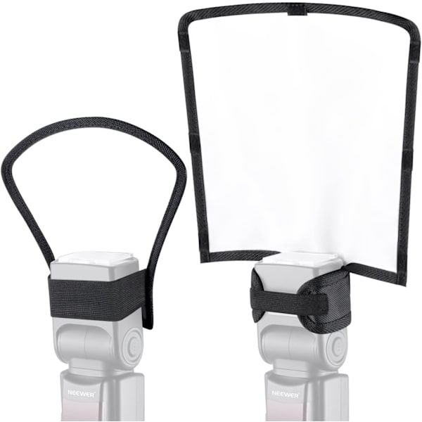 2 st Blixtspridare Softbox 25X25X21cm Flexibel Vit Reflek