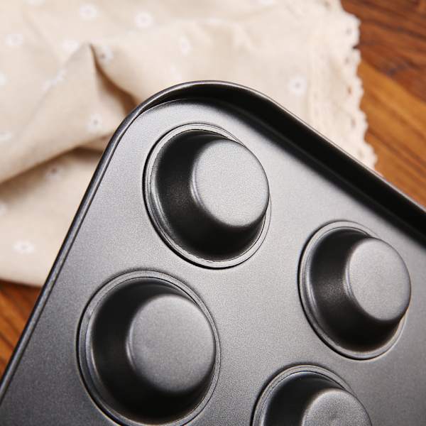 24 set svart 30,5*26,5*1,5 cm non-stick mini kakform
