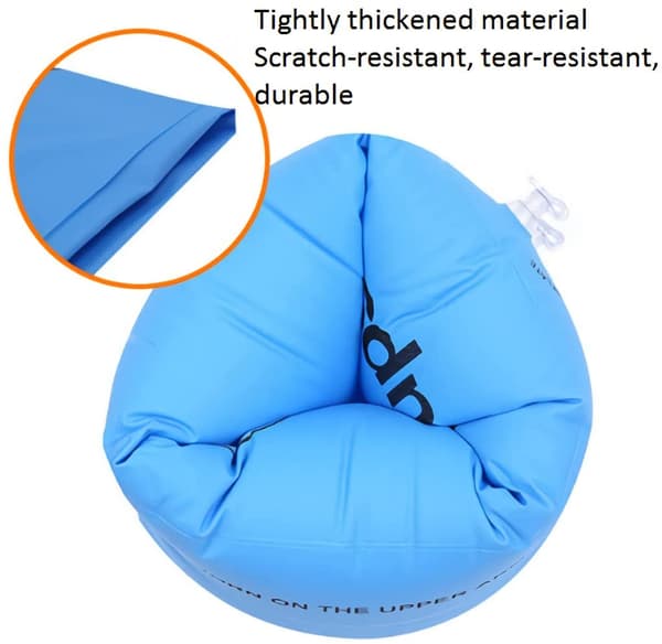 Uppblåsbara simarmband, 2-PACK, flytande rullärmar för barn