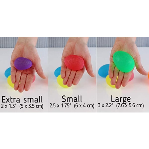 Oransje farge De ovale treningsballene for håndrehabilitering - A