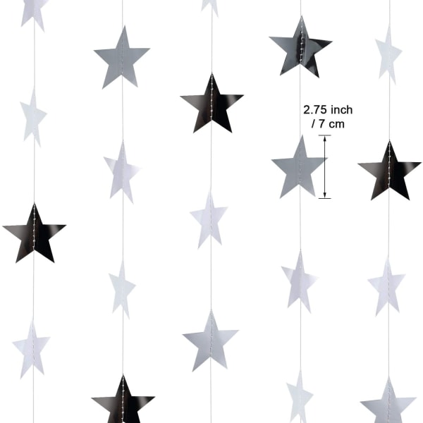 10 klare stjerner hænger farverige flag til forlovelsesbryllup,