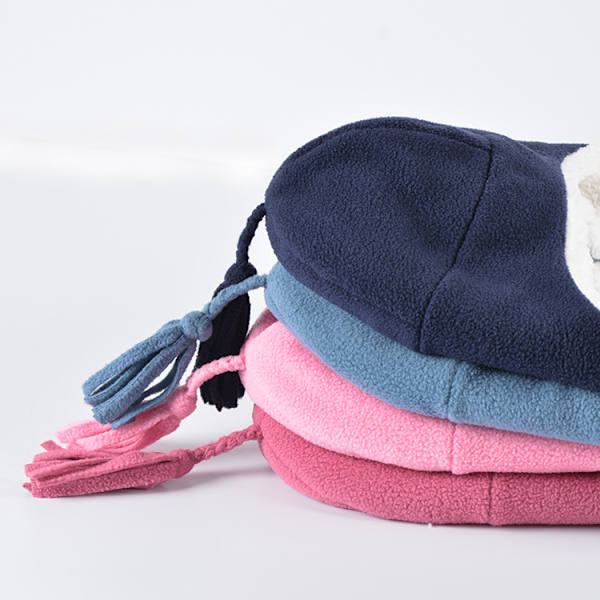 Kaksinkertainen söpö lasten pipo vauvan pojille ja tytöille fleece