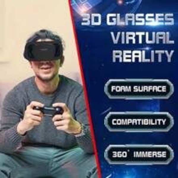 VR-headset 3D Smart Glasses Virtual Reality VR-headset (för iPhone)