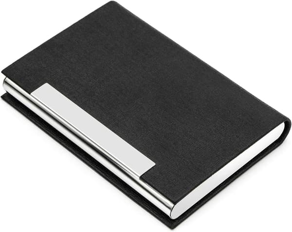 2 Pak Visitkort Holder, Visitkort Etui Professionel PU