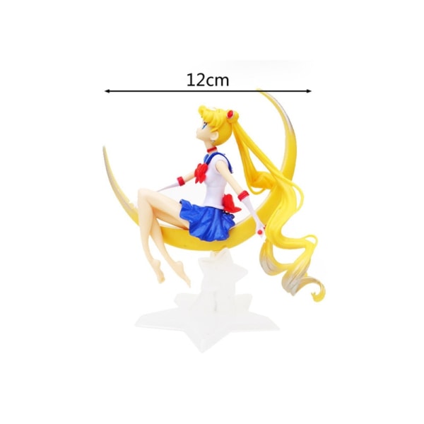 Anime Sailor Moon PVC-nukketyttö lelukakku koristelu Action M