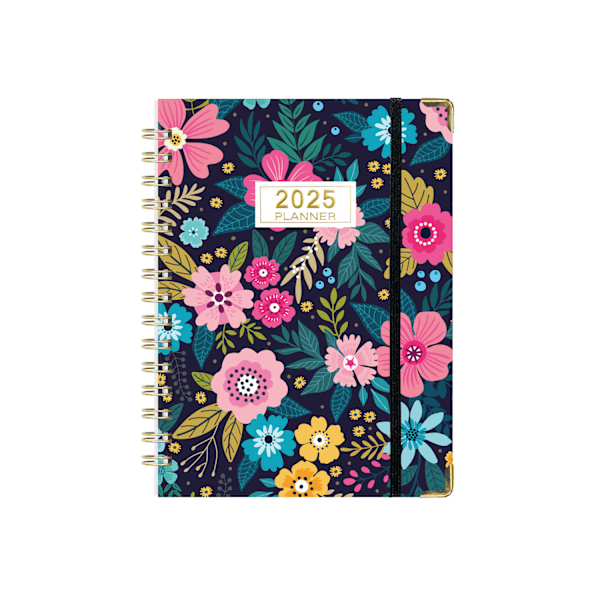 2025 Daily - Hardback Datert A5 Planlegger - Engelsk (A)