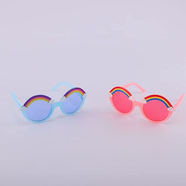 Barnesolbriller (rosa og blå todelt sett) Sommerrosa