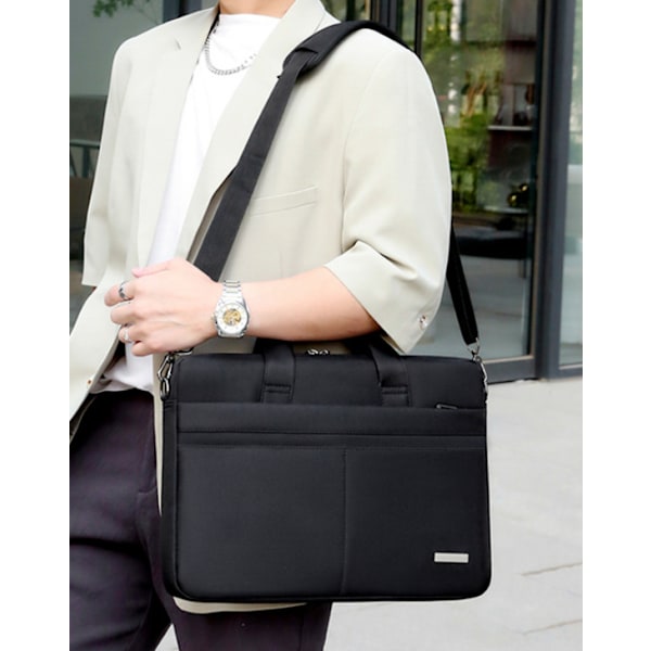 Laptopveske 15,6 tommer Vanntett Mappeveske PC Nettbrett Datamaskin