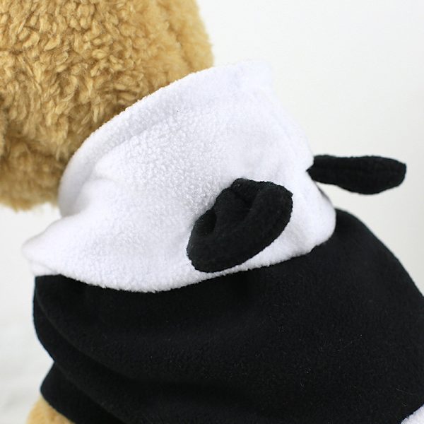 Panda kostume til kæledyr, sødt og sjovt tøj til katte og hunde, Halloween