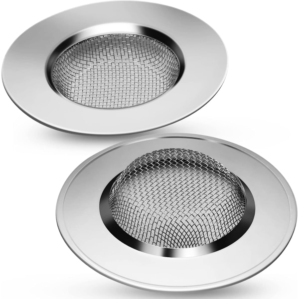 Stainless Steel Sink Strainers A Set of Two Pieces (7.7 CM)