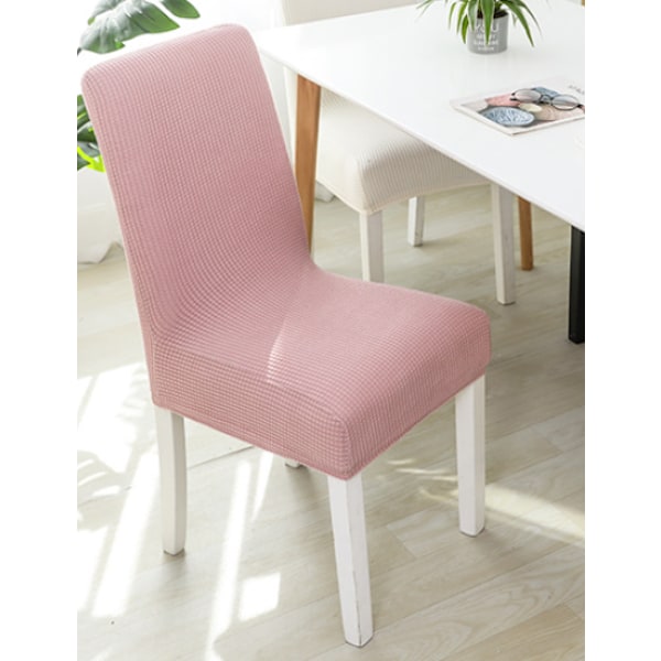 (Rosa, Set om 4) Stolsöverdrag Set om 4 Spandex Stolsöverdrag Jacqua
