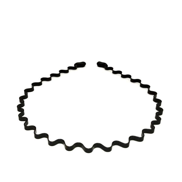 2 stk metallhodebånd, elastiske bølgete hodebånd, unisex bølgete hodebånd