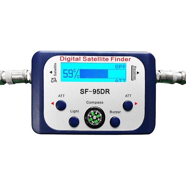 Digital display satellittfinner meter satfinder tv signal mottaker satlink dekoder mottaker summer kompass lcd fta parabol