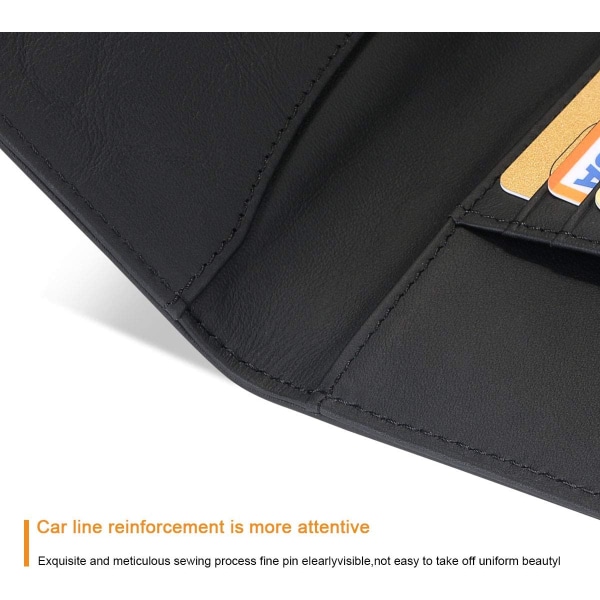 2 stk. Pas Pas etui, Ægte Læder RFID Blokering Rejse Pas