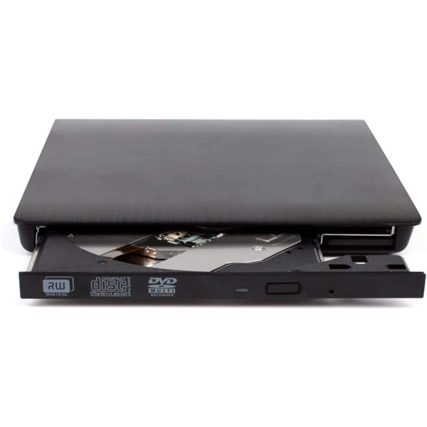 USB 3.0 Slim Drive Ekstern DVD-brenner 9,5 mm DVD RW-stasjon (plugg
