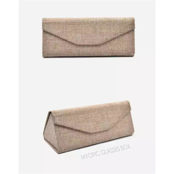 Brun Rød Hør - Brilleetui Kvinder Designer Hard Case til Solbriller C