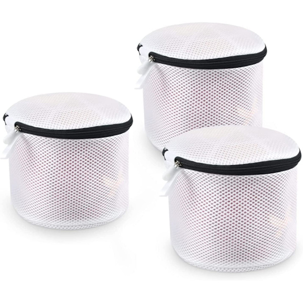 Svart 3-pack BH Tvättpåse, Tvättmaskin Tvättpåse med