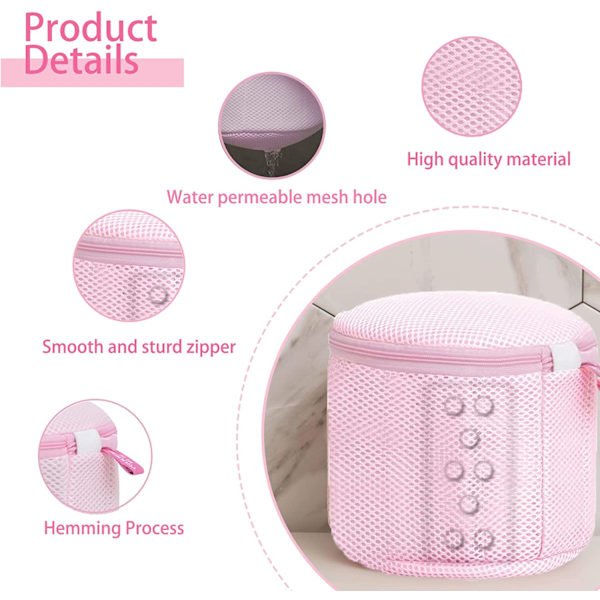 Undertøy Vaskeri Net Vaskemaskin Bag BH Mesh Vaskeri Bag 2P