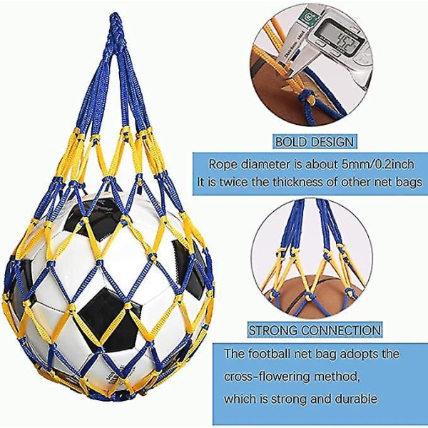 Fodboldnetpose Nylon Mesh Boldpose Basketballnetpose Mesh Sort