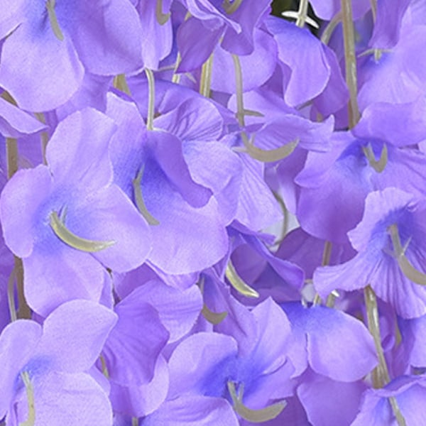 12 salattu ja pidennetty wisteria-simulaatiokeppi kukkia