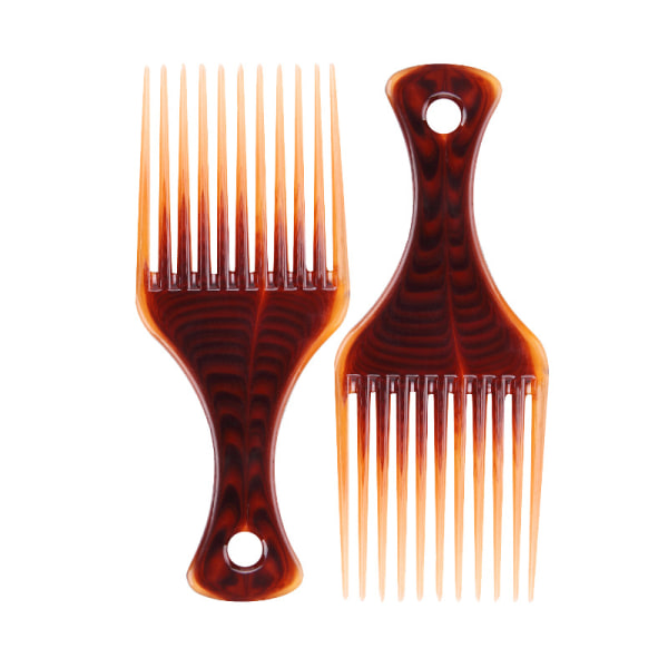 2-delad Afro Comb Antistatisk Afro Hair Brush Afro Comb Wide Tee