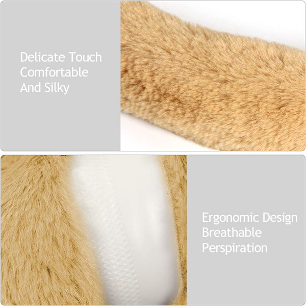 Beige Bear - 1 styck - Söt djurformad bilrattskydd