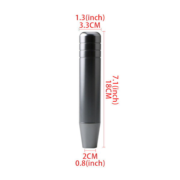 Infinity 18cm Manuaalivaihteiston vaihdepää/Universaali auton manuaalivaihde/Alum
