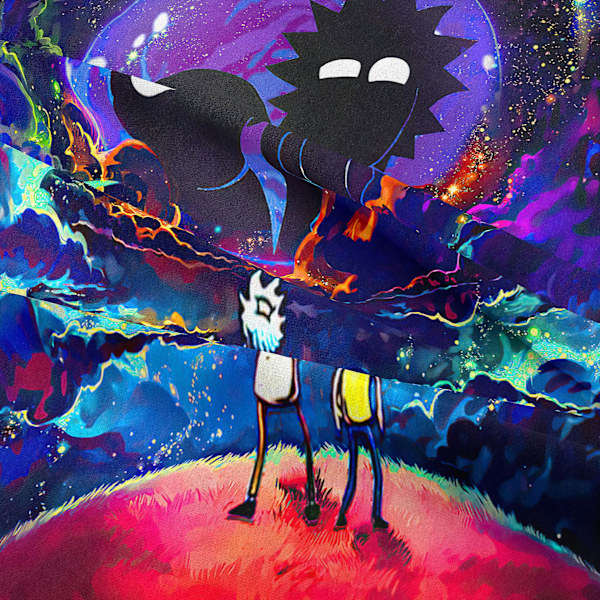 Rick And Morty Tema Poster Gobeläng Vägg Hängande Gobeläng Sovrum
