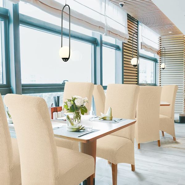 4-delt stoltrekk Jacquard Stretch Flyttbar Vaskbar U A
