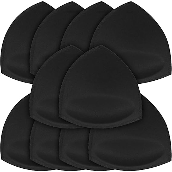 Par Avtakbare Trekantputer (Svart) for Push-up Sports-BH-er