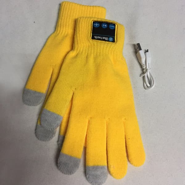Gula, Bluetooth-utrustade trådlösa smartphone-aktiverade handskar, Easy Connect smartphone-teknik