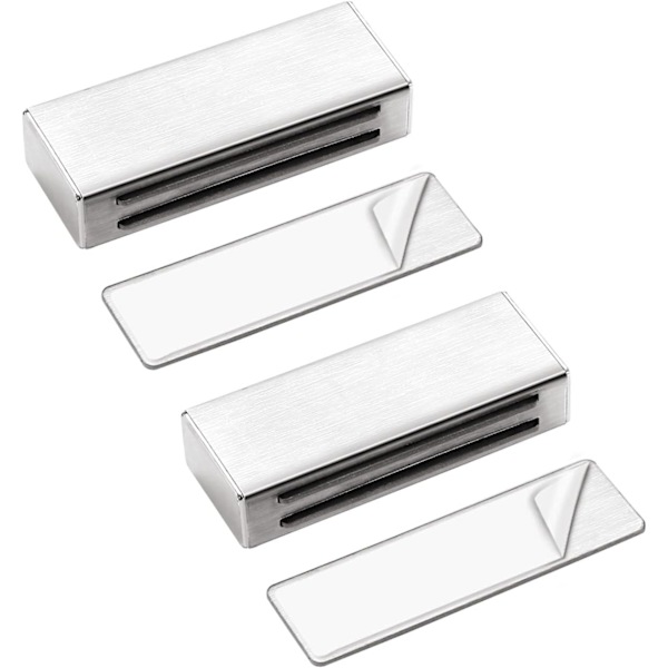 Skåpsdörrmagnet Stark Självhäftande Set om 2 Magnetiska Dörrlås